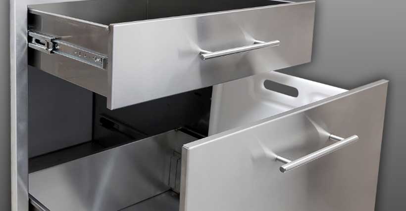 Stainless steel drawers